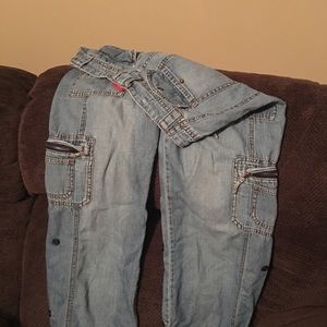 Many pockets baggy jeans